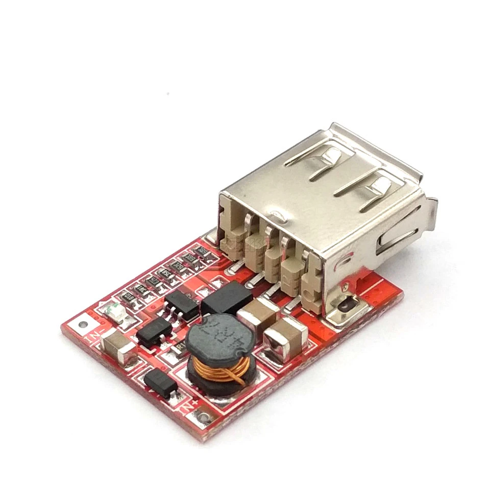 

DC-DC Converter Output Step Up Boost Power Supply Module 3V To 5V 1A USB Charger For Phone MP3 MP4 96% Efficiency