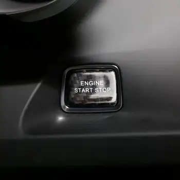 

Carbon Fiber Engine Start Button Trim Sticker Engine Push Button Protection Cover For Chevrolet Corvette C7 2016-19