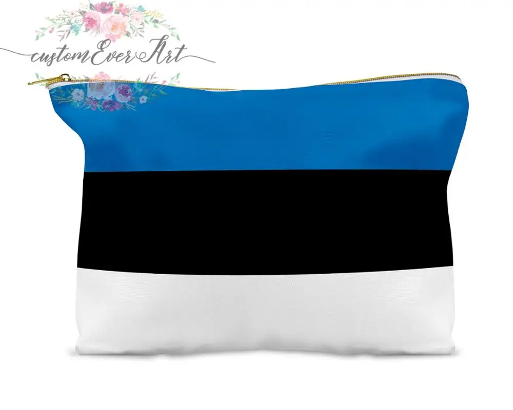 Индивидуальная косметичка Эстония маленькая сумочка для косметики на молнии