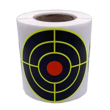 

200pcs/roll Target Sticker Paper 3inch Adhesive Paper Reactive Splatter Parper Shooting Target Sticker