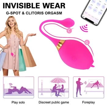 Wireless Remote Control G-spot Massager App Vibrators Female Clitoral Stimulator Vibrating Egg Sex Toy for women Vaginal Ball 4