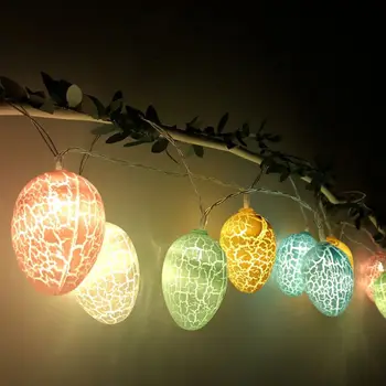 

Easter Eggs String Lights Battery Operated LED Easter Eggs Shape String Lights Decorative Lamp For Easter Party Decoration