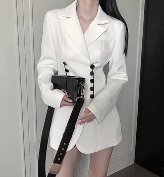 

Women Coat Black Button Slim Blazer 2020 Spring and Autumn Small Suit Jacket