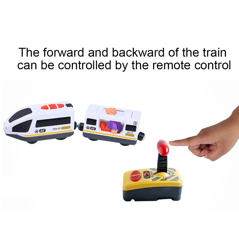 Remote Control Electric Magnetic Train Toy Locomotive Plaything Toy Set for Kids Toddler Boys Christmas Gifts 4