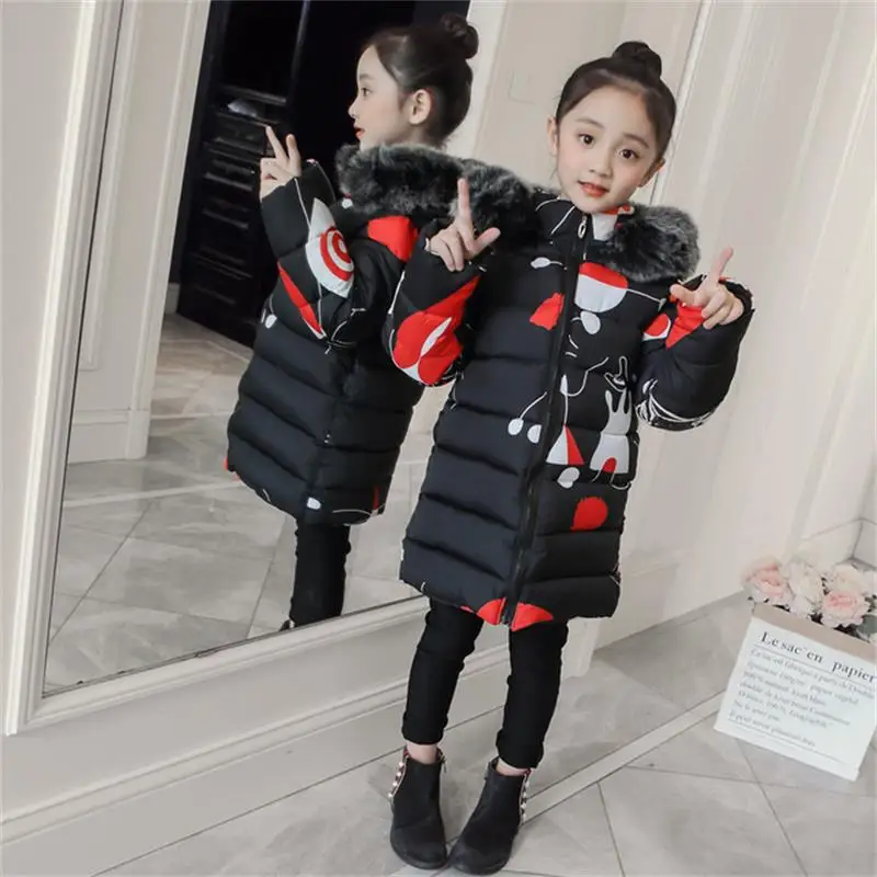 New baby Girls Winter Coat 5 to 14 Years Hooded Children Patchwork Down Baby Boy Winter Jacket Boys Kids Warm Outerwear Parks