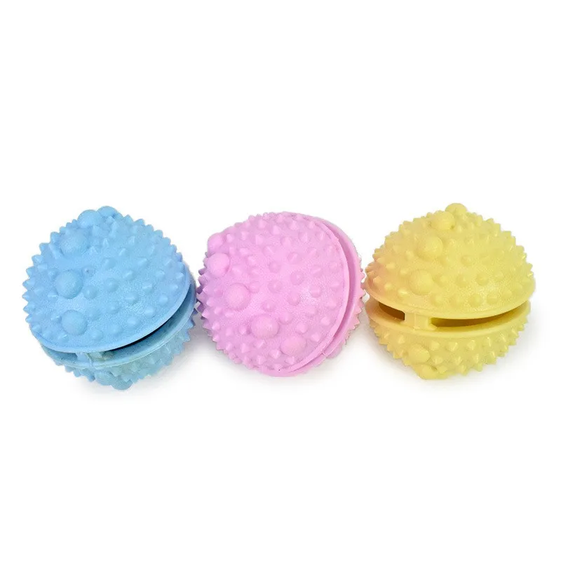 Еда leakag Макарон игрушка для собак зубы сопротивление укуса Сферический Sting Pet Grind Ball собака поставка Интерактивная еда игрушка-кормушка