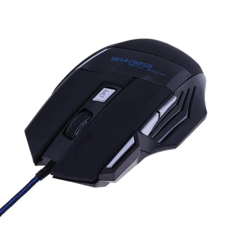  Professional USB Wired Gaming Computer Mouse 5500 DPI Optical LED Lighting Mouse Gamer for Computer