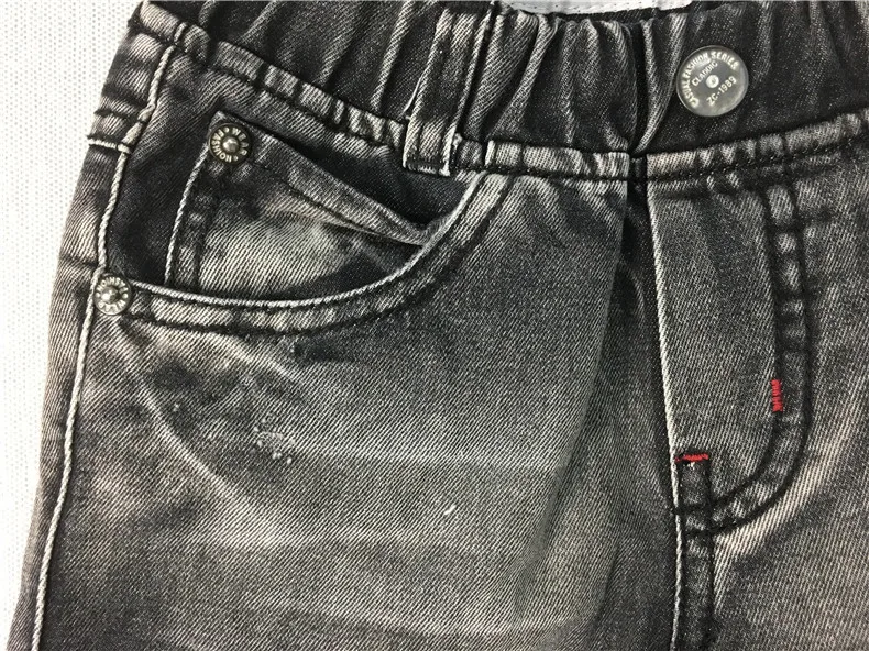 Осенняя одежда повседневные штаны для детей в Корейском стиле Slim Fit градиент Цвет брюки Для детей ребенок детские джинсы