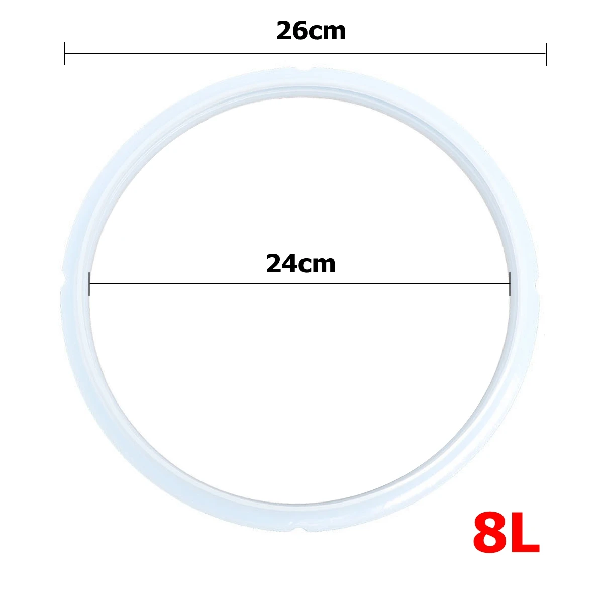 Уплотнительное кольцо 2.8L 3/4L 5/6L 8L Силиконовое уплотнительное кольцо для кухни и столовой Электрический горшок для сада - Цвет: 8L