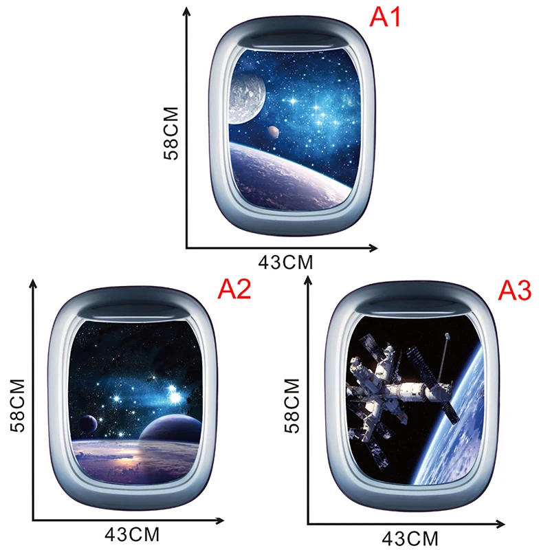 3d Universe Black Hole Outer Space Planets Wall Stickers Cosmic Galaxy Decal For Kids Room Bedroom Ceiling Decor Wall Stickers Aliexpress