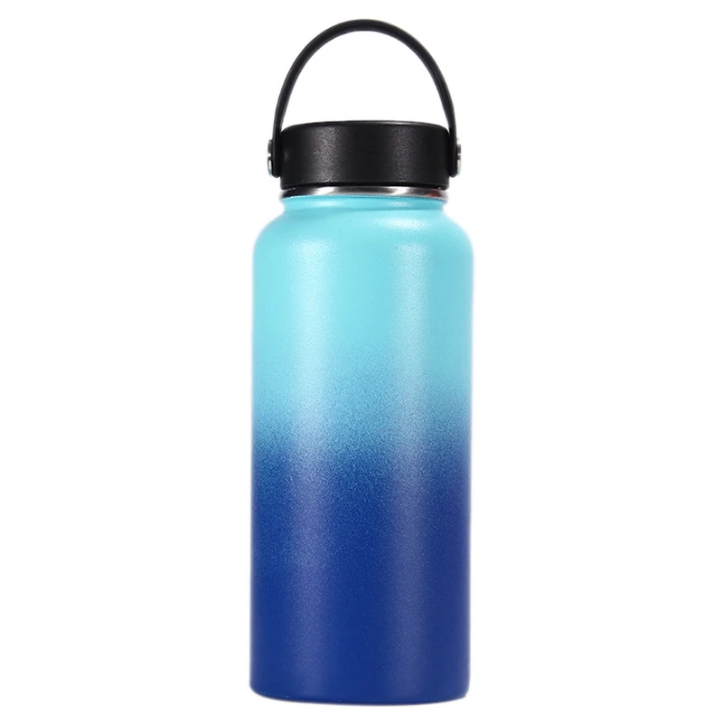 32 Oz бутылка из нержавеющей стали Изолированная для воды с соломенной крышкой |