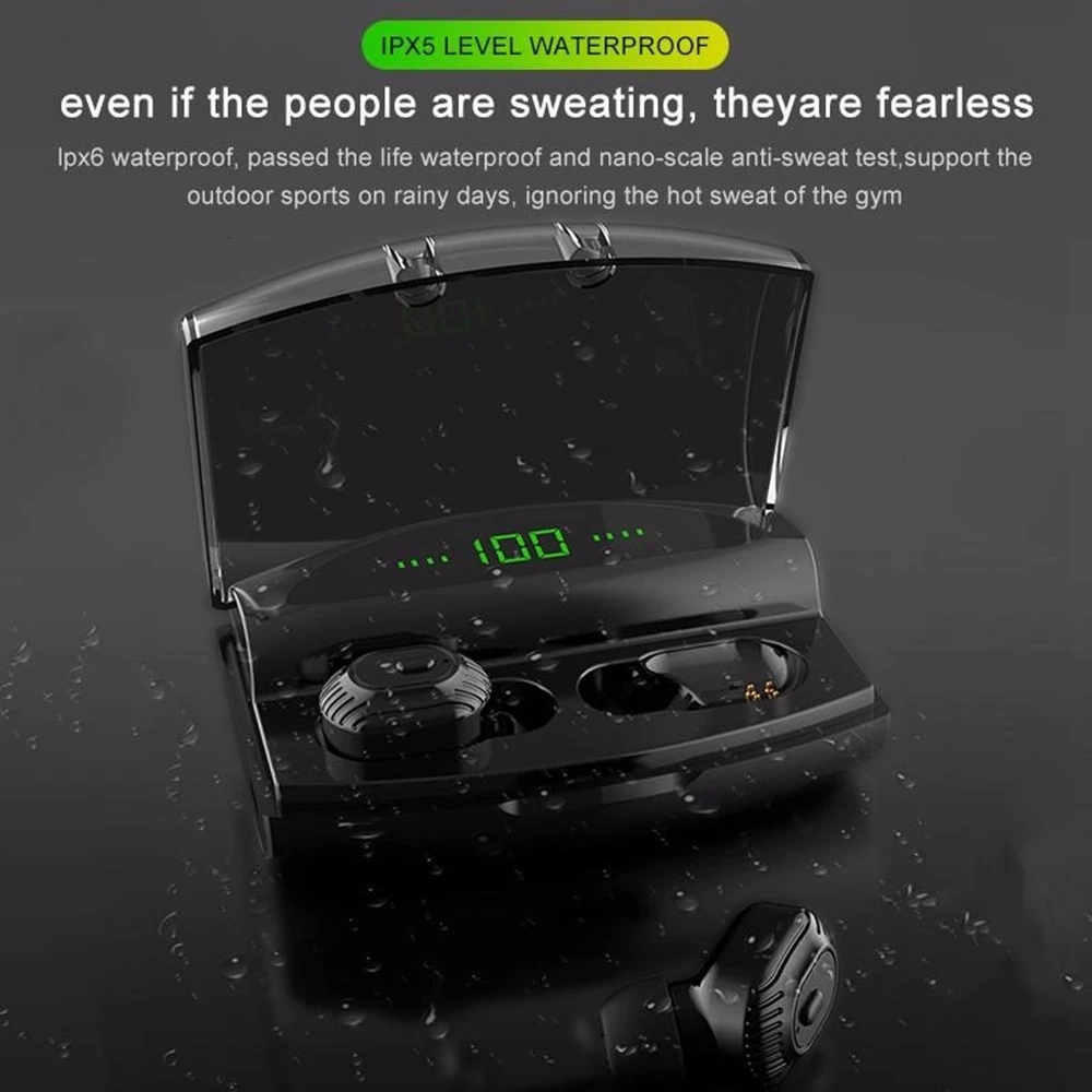 AKEY XG20 Bluetooth наушники беспроводные для телефона светодиодный музыкальные