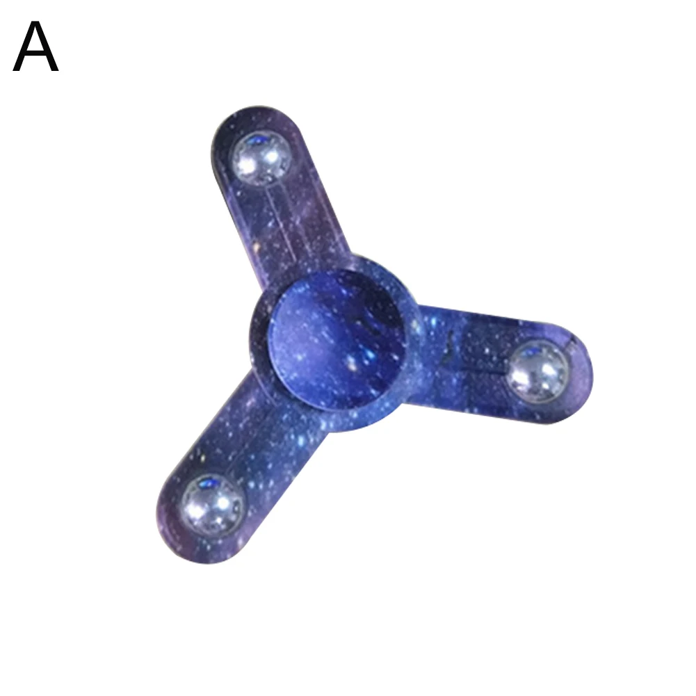 Камуфляж звездное небо Tri-Spinner малыш сжимающий ручной Спиннер для пальца, гироскоп аутизм снятие стресса игрушки для детей и взрослых подарок