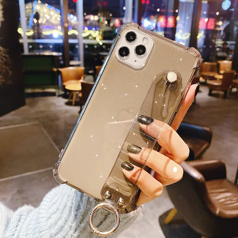 Блестящий противоударный чехол для iPhone 12 11 XS Max XR X 8 7 6 6S Plus|Бамперы| |