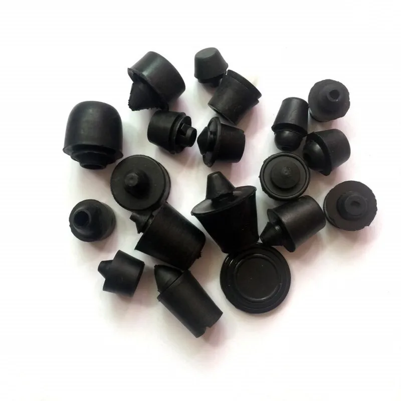 ECSiNG 2X Bosse En Caoutchouc Bloc Anti-Collision De Pare-Chocs De Tampon D'arrêt Pour Véhicule Camping-Car Remorque Camion 210x50x50mm Noir