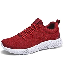 Men Sneakers Rubber Running Shoes 2020 New Zapatos De Hombre Pure Colour Breathable Lightweight Plus Size 46 Shoes Men Spring