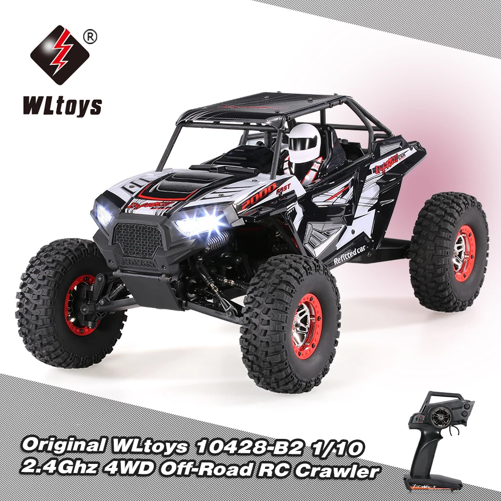 WLtoys 10428-B2 1/10 RC Автомобиль 2,4G 4WD 50 км/ч рок-гусеничный внедорожный Багги пустыня Baja RC автомобиль RTR