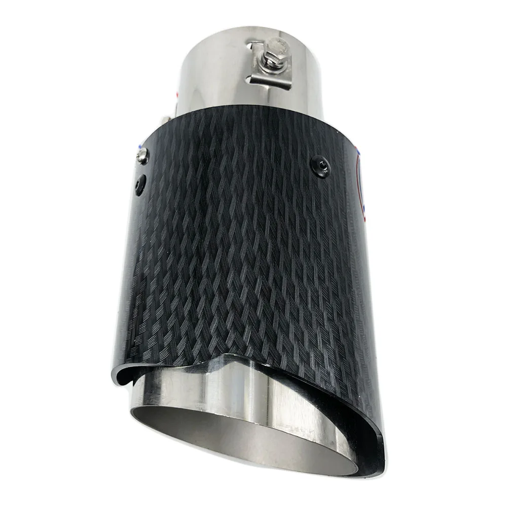 Universal Car Led Exhaust Muffler Tip Pipe Red/blue Light Flaming