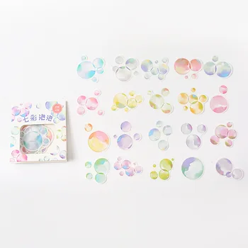 

40 pcs/pack Colorful Bubbles Washi Stickers Cute Decorative Diary Label Paper Sticker DIY Stickers Stationery Gift