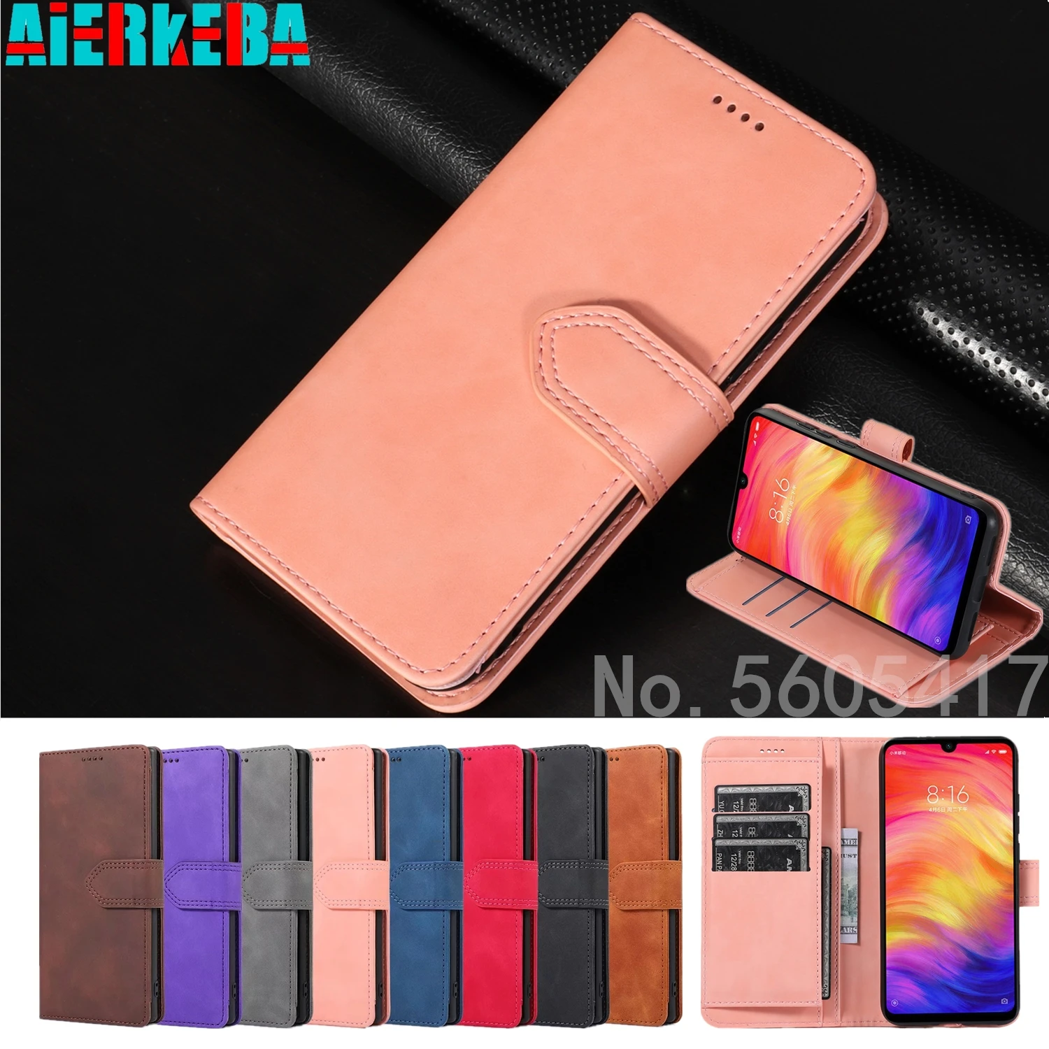 Чехол для Xiaomi Redmi Note7 Pro откидной чехол с магнитной застежкой кожаный кошелек