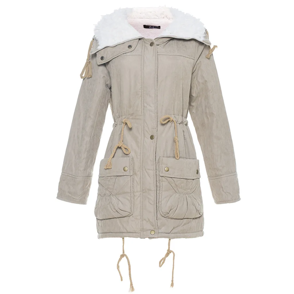 Womail женские пальто женские теплые длинные пальто воротник с капюшоном куртка тонкая Зимняя парка верхняя одежда пальто женские пальто S-3XL