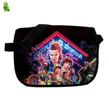 

Stranger Things 3 Messenger Bags Women Purse Handbags School Shoulder Bags for Teenage Boys Girls Students Crossbody Travel Bags