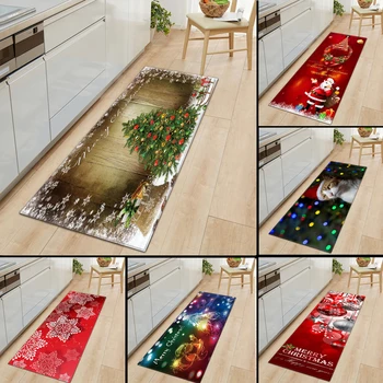 

Christmas Mat 2020 Home Carpet Hallway Kitchen Rug Doormat Christmas Welcome Front Door Floor Mat Outdoor Indoor Entrance Decor