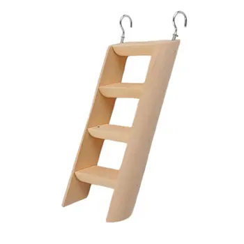 

Hamster Ladder Stand Wooden Climbing Toy Solid Playing Accessories Products for Hamster Squirrel Pig Toy