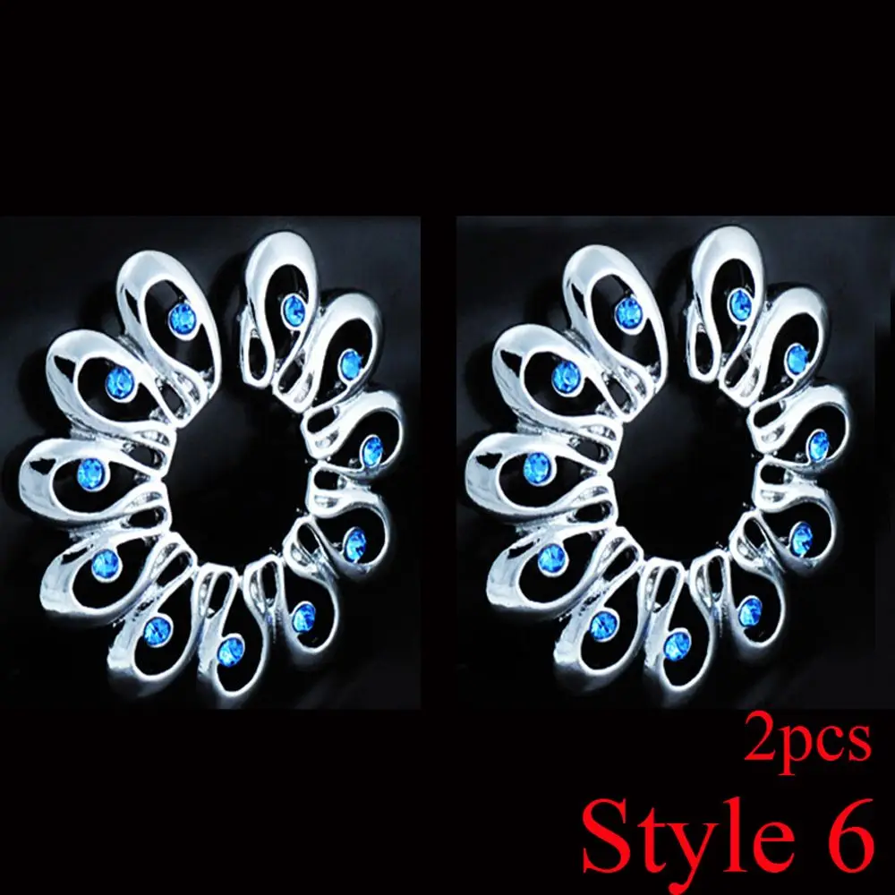 style6(2pc) 1 Pair Fashion Round Non-Piercing Nipple Ring Shield Body Piercing Jewelry Nickel-free Fake Piercing 316L Surgical Steel - Окраска металла: style6(2pc)