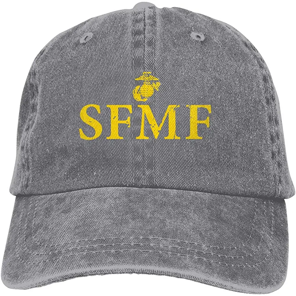 Мужская и Женская бейсбольная кепка SFMF Semper Fi US Marines, джинсовая кепка для папы, Кепка водителя грузовика