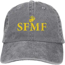 Мужская и Женская бейсбольная кепка SFMF Semper Fi US Marines, джинсовая кепка для папы, Кепка водителя грузовика