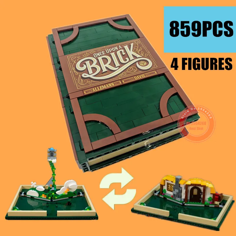 

New MOC Pop-up Book Educational Story Book Fit Legoings Technic Model Building Blocks Bricks Toys Kid Girl Boy Gift 21315 SY1248