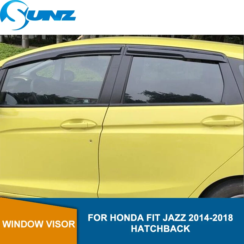 Боковые оконные дефлекторы для HONDA FIT 2014 2015 2016 2017 2018 хэтчбек оконный козырек Vent Shades