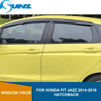

Side Window Deflectors For HONDA FIT 2014 2015 2016 2017 2018 HATCHBACK Window Visor Vent Shades Sun Rain Deflector Guard SUNZ