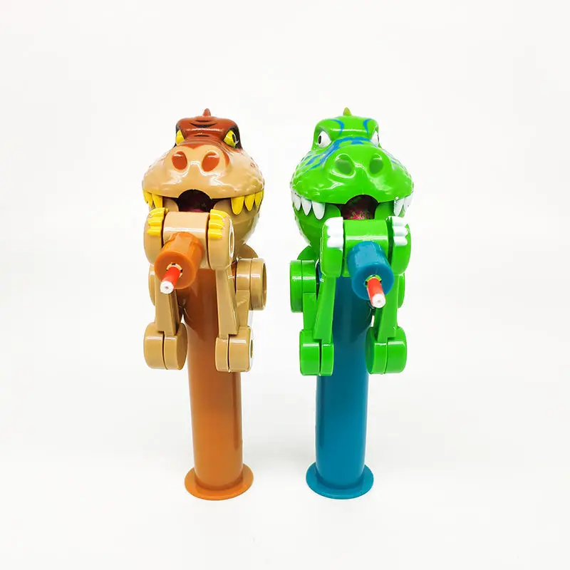 

Hot Selling Dinosaur Lollipop Robot Storage Sugar Useful Product Creative Toy Parent And Child Interactive Toy