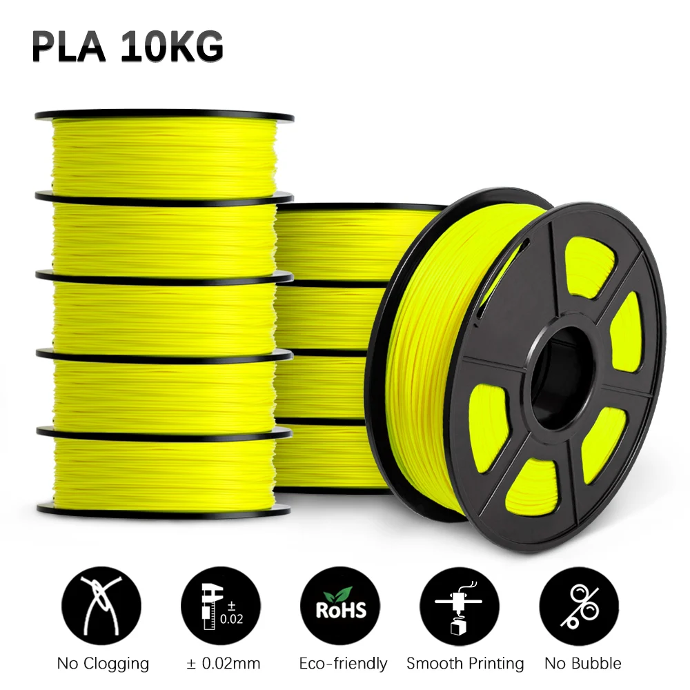 SUNLU PLA 3D Printer Filament 10 Rolls/Set PLA PLUS 3D Filament Bulk Sale 3D Printing Materials For 3D Pen best pla filament 3D Printing Materials