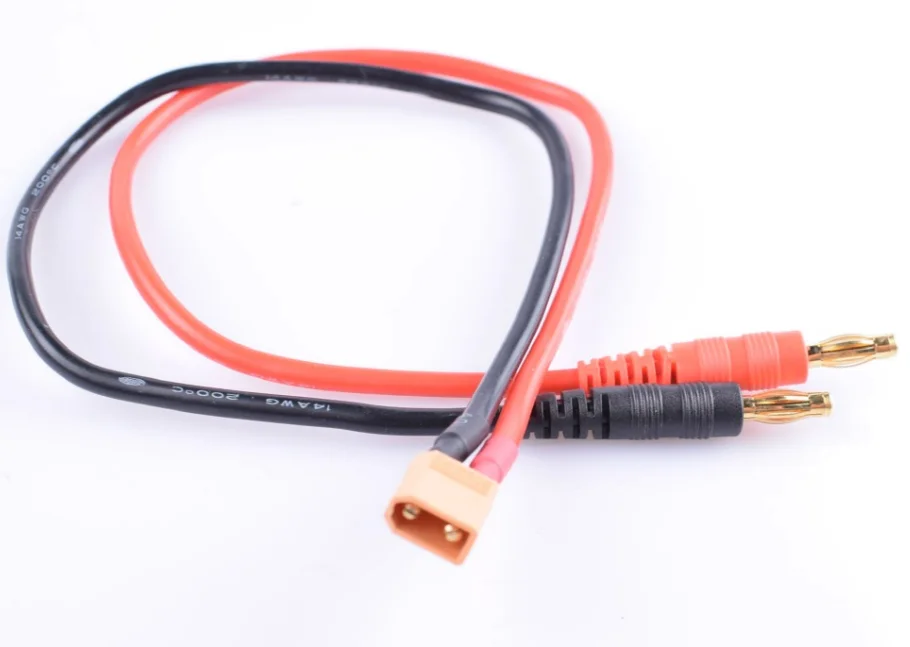 RC battery charger cable EC2 EC3 EC5 Deans Tamiya MPX XT30 XT60 XT90 XT150 Traxxas HXT Futaba to 4mm banana plug adapter cable