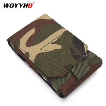 

Outdoor Camouflage Bag Tactical MOLLE Army Camo Camouflage Phone Holder Sport Waist Belt Case Waterproof Nylon Hunting Camo Bags