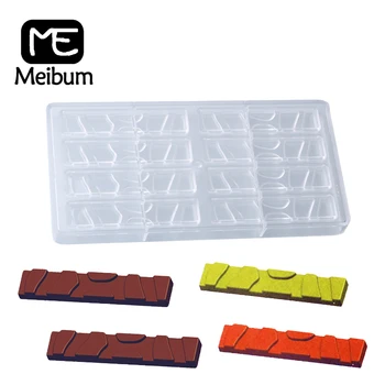 

Meibum 8 Cavity Homemade Long Strip Candy Polycarbonate Mould Rectangle Chocolate Mold Cake Decoration Confectionery Pan