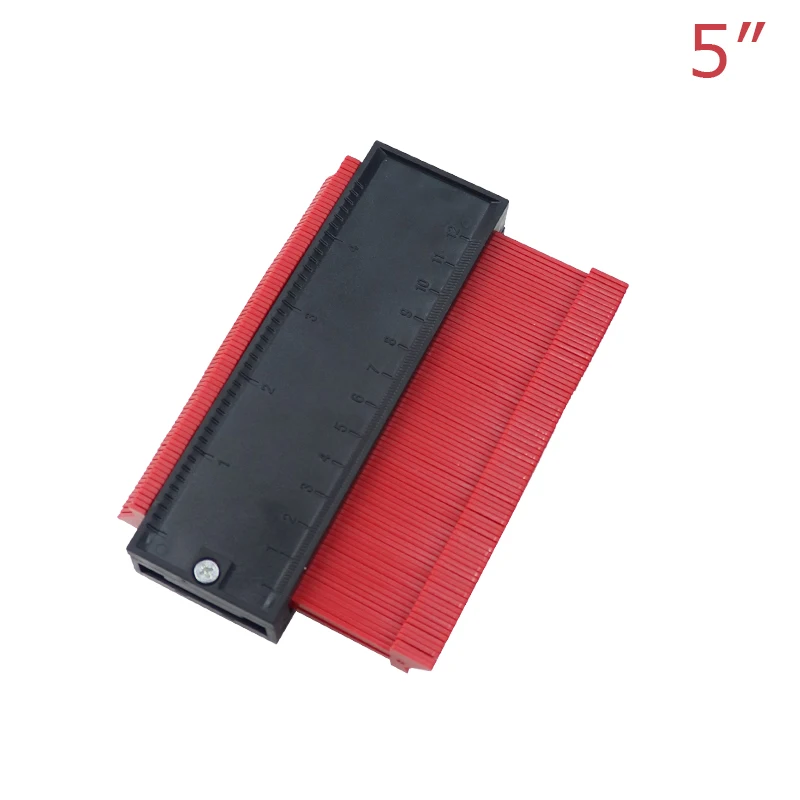 5inch-red Профиль копия датчик контур датчик 5/10/20 ''край Форма Дубликатор duplo и маркировочная линейка для клеточку измерены в ненатянутом ламинат Плитки древесины разметочный инструмент - Цвет: 5inch-red