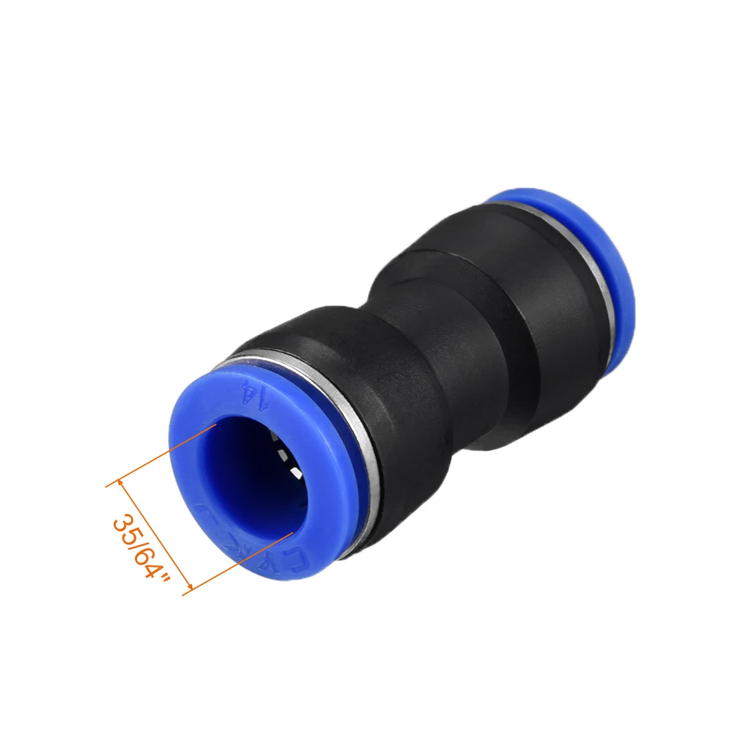 Uxcell пластиковый прямой Union Push для подключения фитинга трубок Push Fit Lock Cut труба плоская без наклона имеет гибкий и легкий