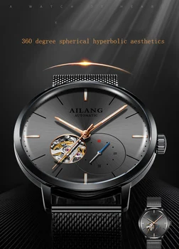 

AILANG top luxury brand men's automatic mechanical watch waterproof watch minimalist style tourbillon 2019 new diesel machine