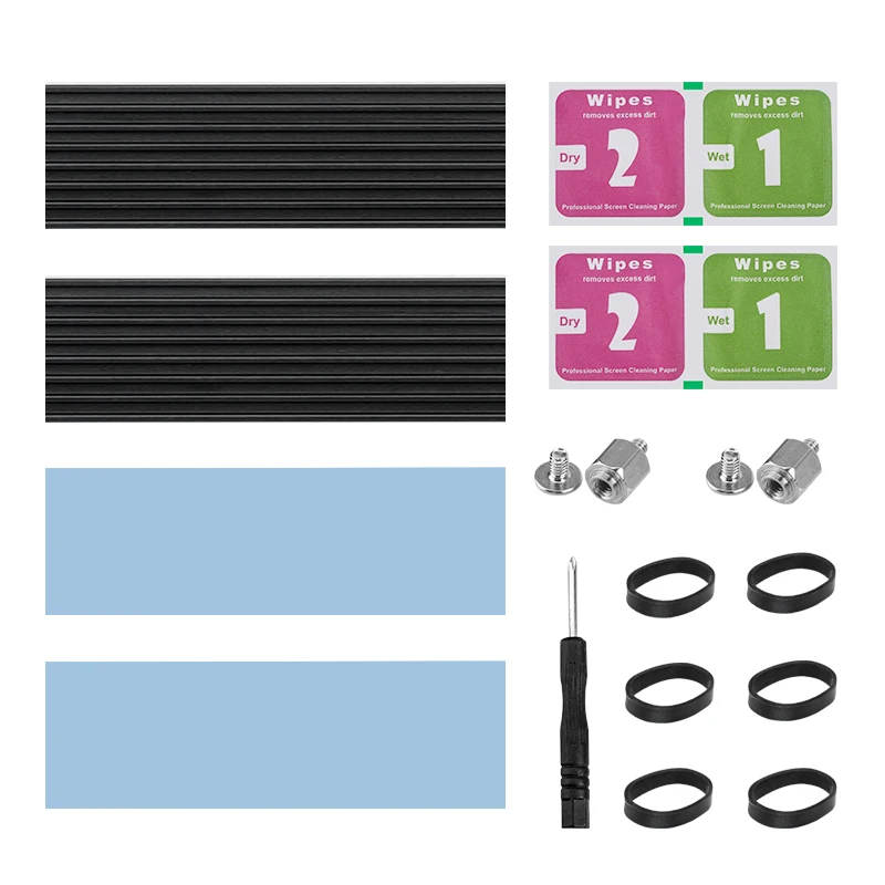 SSD heatsink 2pcs aluminum M.2 hard disk heat dissipation radiator cooling silicon thermal pad for NGFF NVME M2 2280 PCIE