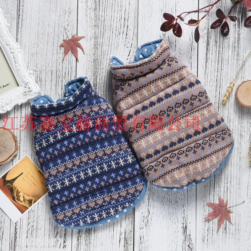 

Double-Sided Wearable Pet Cotton-padded Jacket Coat Big Dog Coat Delicacy Export Medium-small Large Dog Feet Clothing Pet