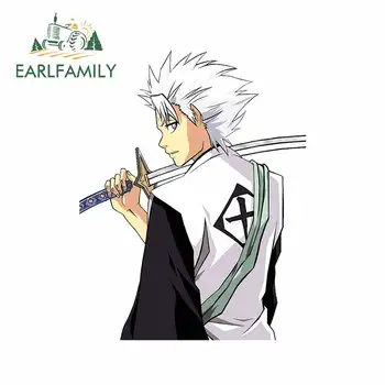 

EARLFAMILY 13cm x 10.5cm for Bleach Hitsugaya Toushirou Anime DIY Decal Occlusion Scratch Waterproof Custom Printing Car Sticker