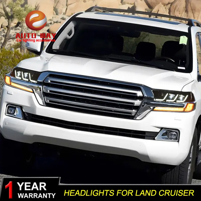 Чехол для фар Toyota LAND CRUISER СВЕТОДИОДНЫЙ DRL светильник 200 2016 2019|Фара авто в сборе| |