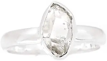 

Genuine HERKIMER DIAMOND Ring 925 Sterling Silver, USA Size : 7.25, AR4232