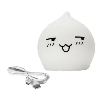 

Colorful USB Rechargeable Silicone Lamp Cat Kitten LED Night Light Soft Cartoon Baby Kids Lamp Xmas New Year Gift Dropship