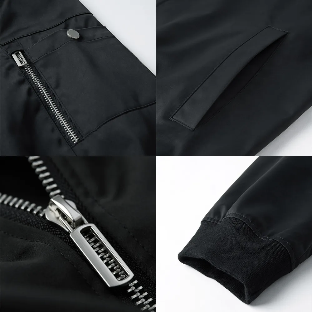 KUEGOU Autumn Embroidery Casual Jacket Men And Coats For Outwear Hip Hop Baseball Varsity Bomber Pilot Vintage Clothes 0919
