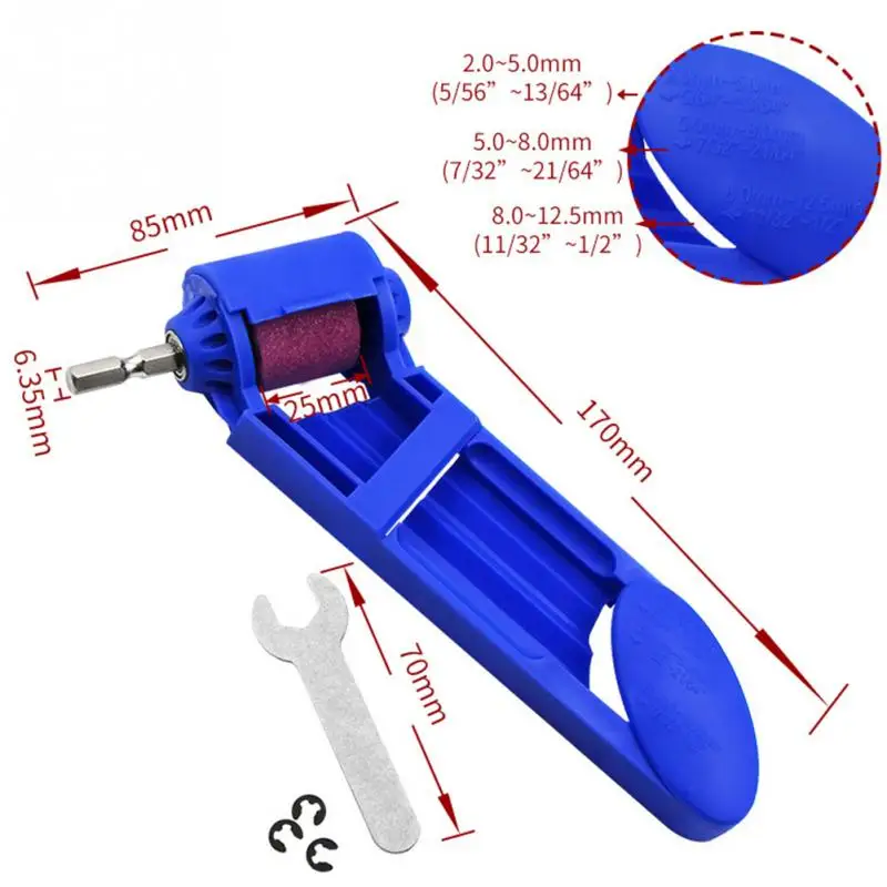 2-12,5 мм портативное Точило для головки сверла шлифовальный круг корундовый для точильщика инструменты для Точилки сверла электроинструмент